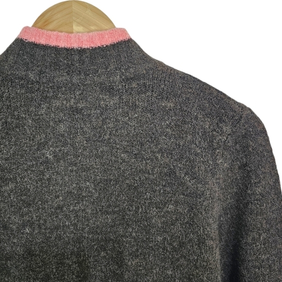 IMAR Wool Blend Sweater Sz XL Brown Zip Front Fall Fashion Layering Essential - Picture 8 of 12